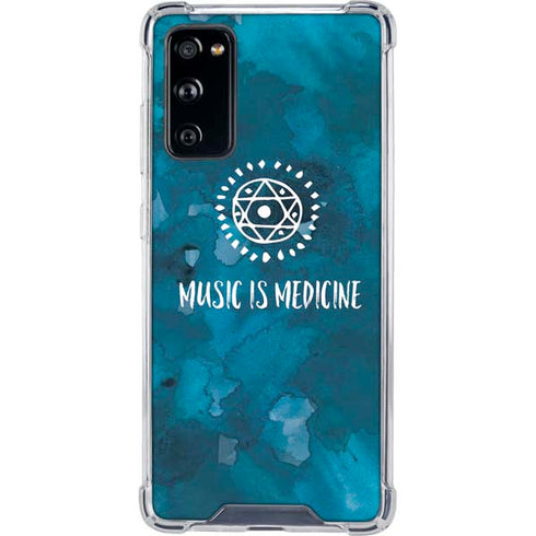 Music is Medicine Galaxy S20 FE Clear Case
