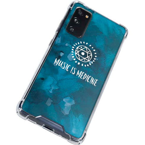 Music is Medicine Galaxy S20 FE Clear Case