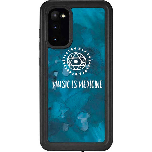 Music is Medicine Galaxy S20 Waterproof Case