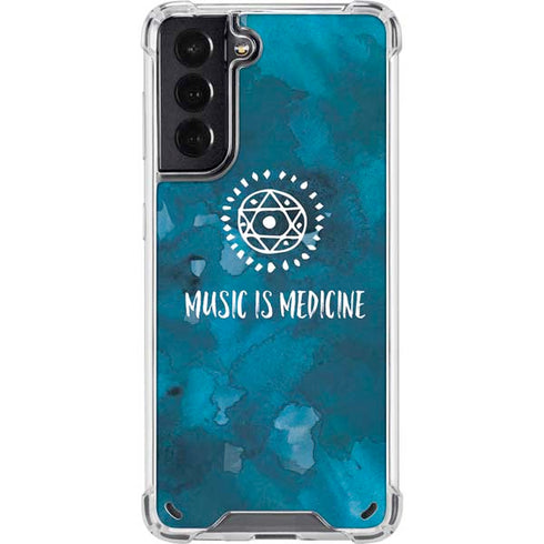 Music is Medicine Galaxy S21 5G Clear Case