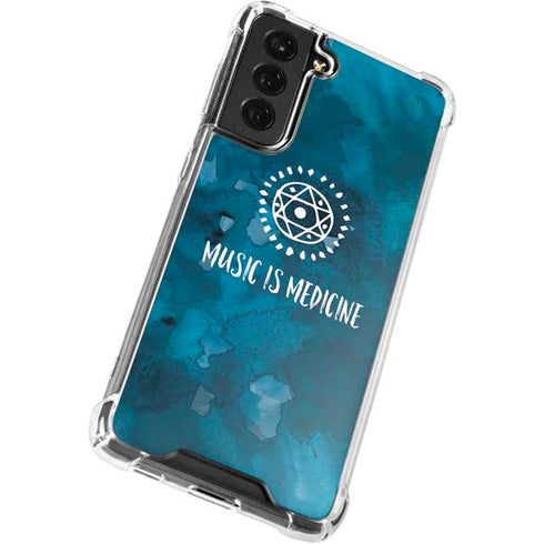 Music is Medicine Galaxy S21 FE Clear Case