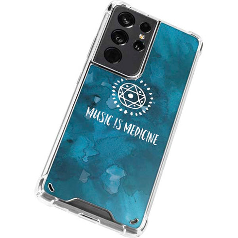 Music is Medicine Galaxy S21 Ultra 5G Clear Case