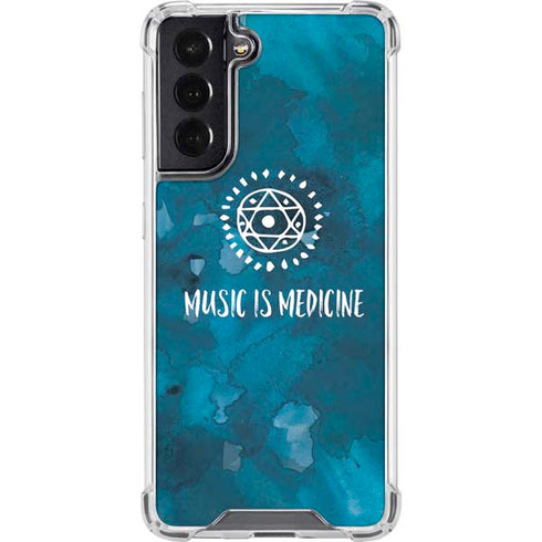 Music is Medicine Galaxy S22 Clear Case