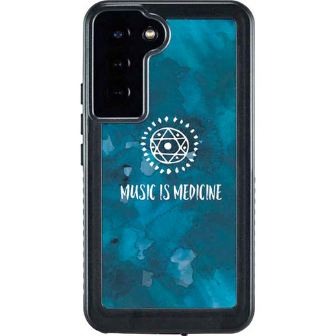 Music is Medicine Galaxy S23 Plus Waterproof Case