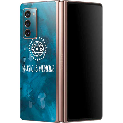 Music is Medicine Galaxy Z Fold2 5G Skin