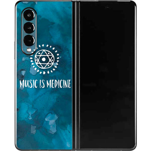 Music is Medicine Galaxy Z Fold3 5G Skin