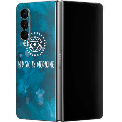 Music is Medicine Galaxy Z Fold4 5G Skin