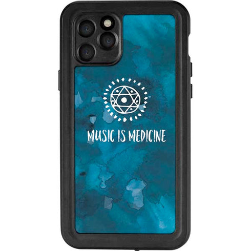Music is Medicine iPhone 11 Pro Waterproof Case