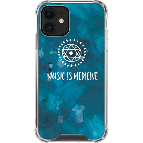Music is Medicine iPhone 12 Mini Clear Case