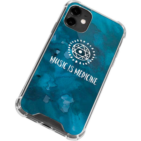 Music is Medicine iPhone 12 Mini Clear Case