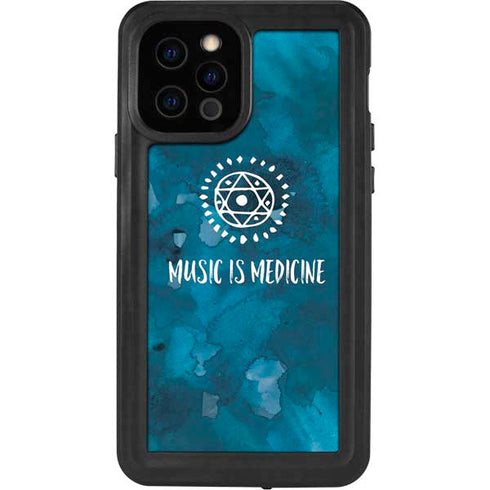 Music is Medicine iPhone 12 Pro Waterproof Case