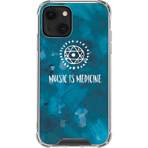 Music is Medicine iPhone 15 Plus Clear Case