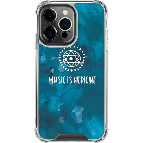 Music is Medicine iPhone 14 Pro Clear Case