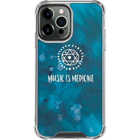 Music is Medicine iPhone 14 Pro Max Clear Case