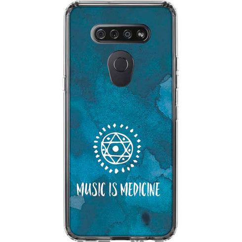 Music is Medicine LG K51/Q51 Clear Case