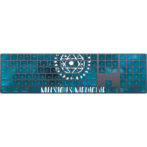 Music is Medicine Magic Keyboard with Numeric Keypad Skin