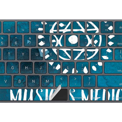 Music is Medicine Magic Keyboard with Numeric Keypad Skin