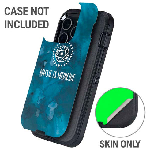Music is Medicine Otterbox Defender iPhone Skin