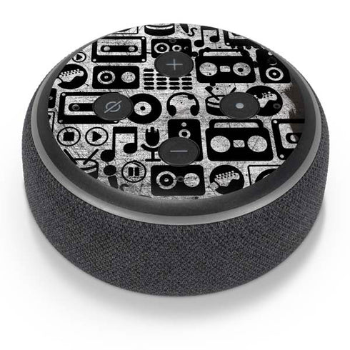 Music Pattern Amazon Echo Dot Skin