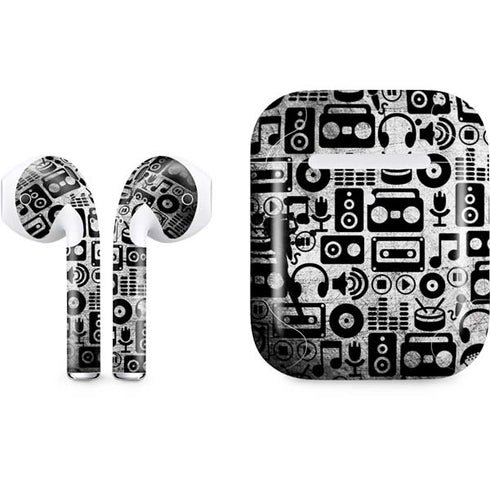 Music Pattern Apple AirPods 2 Skin