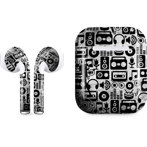 Music Pattern Apple AirPods Skin