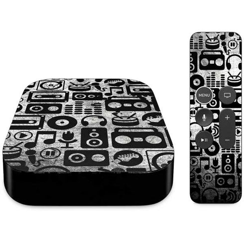 Music Pattern Apple TV Skin