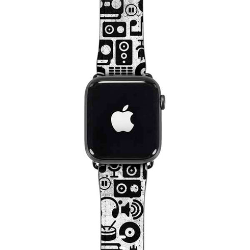Music Pattern Apple Watch Band 42-44mm