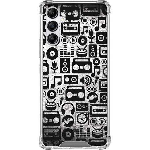 Music Pattern Galaxy A14 5G Clear Case
