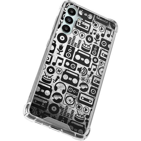 Music Pattern Galaxy A14 5G Clear Case