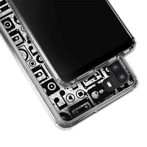 Music Pattern Galaxy A21 Clear Case