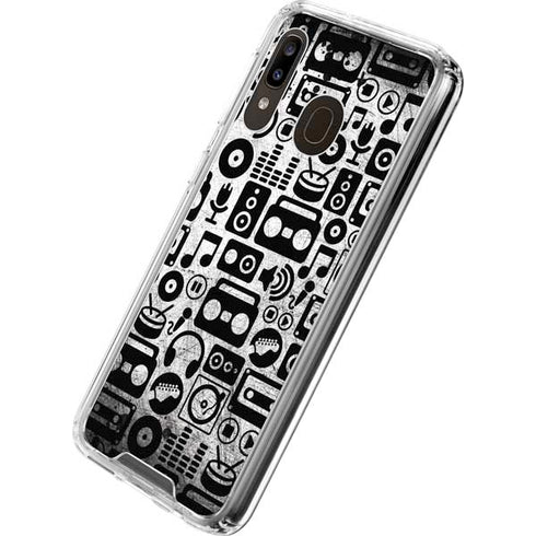 Music Pattern Galaxy A30 Clear Case