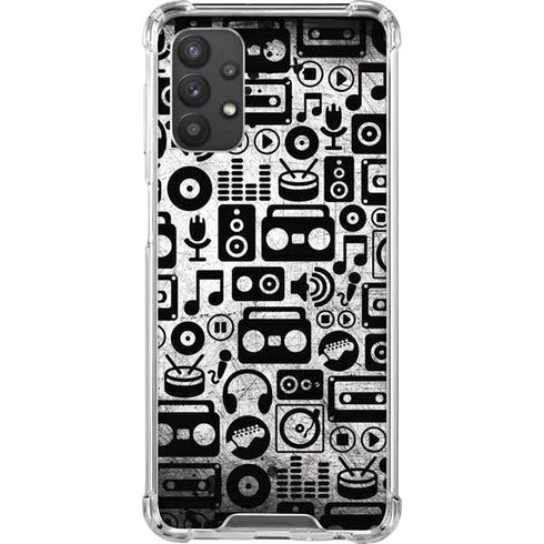 Music Pattern Galaxy A32 5G Clear Case