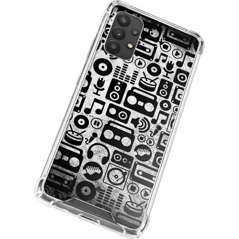 Music Pattern Galaxy A32 5G Clear Case