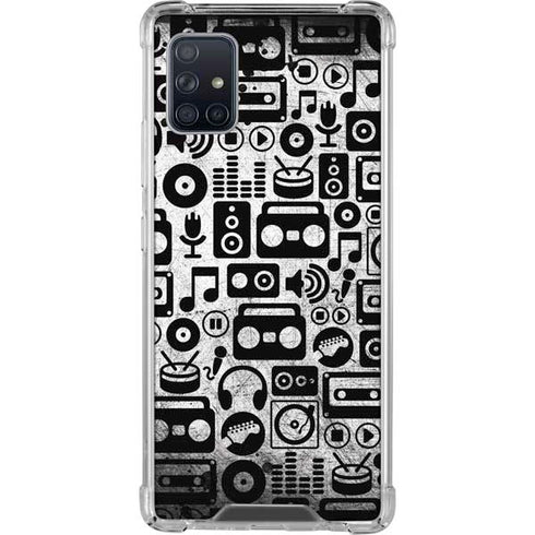 Music Pattern Galaxy A51 5G Clear Case