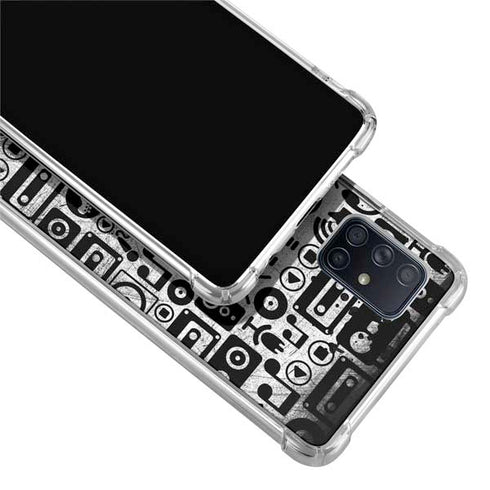 Music Pattern Galaxy A51 5G Clear Case