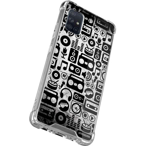 Music Pattern Galaxy A51 5G Clear Case