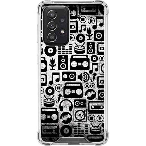 Music Pattern Galaxy A52 5G Clear Case