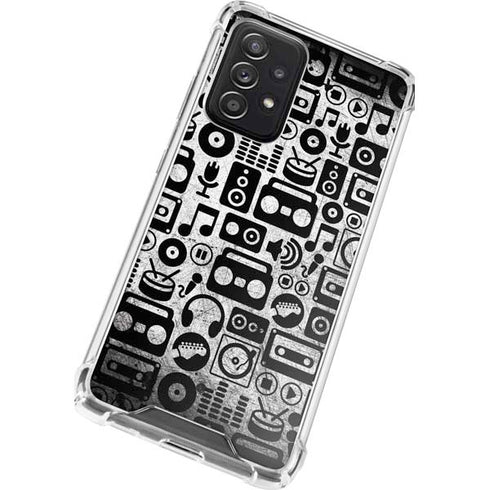 Music Pattern Galaxy A52 5G Clear Case