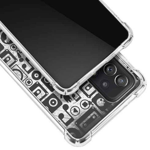 Music Pattern Galaxy A52 5G Clear Case