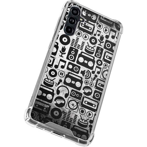 Music Pattern Galaxy A54 5G Clear Case