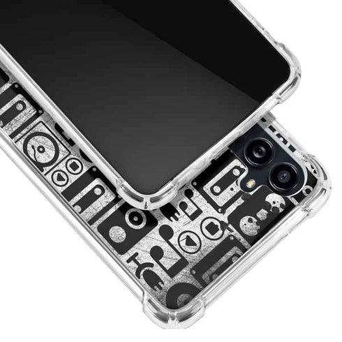 Music Pattern Galaxy A54 5G Clear Case
