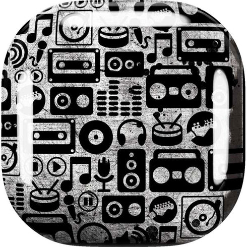 Music Pattern Galaxy Buds Live Skin