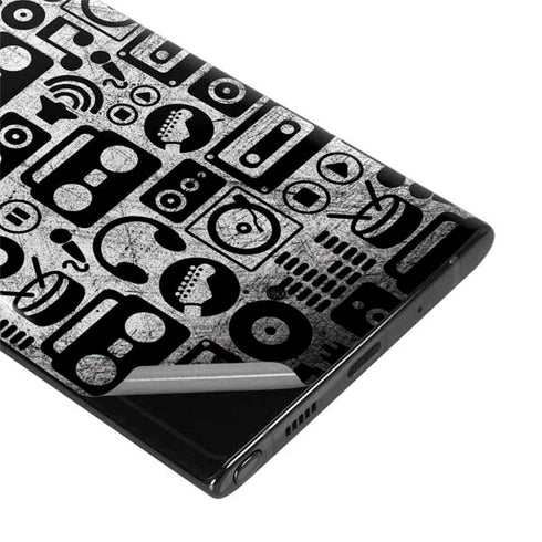 Music Pattern Galaxy Note 10 Skin