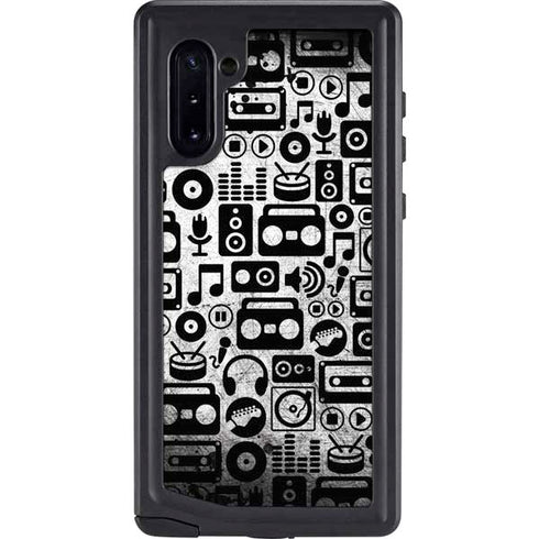 Music Pattern Galaxy Note 10 Waterproof Case