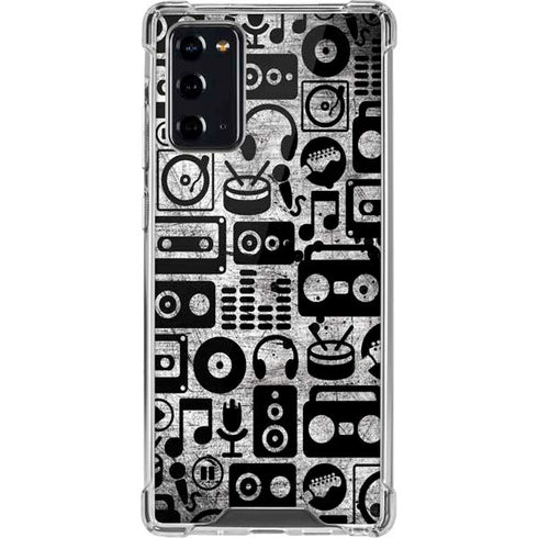 Music Pattern Galaxy Note20 5G Clear Case