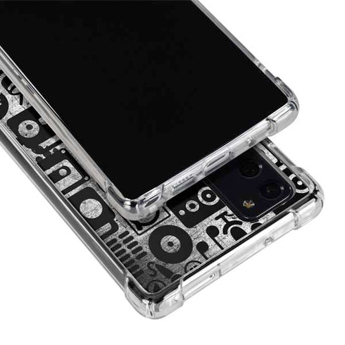 Music Pattern Galaxy Note20 5G Clear Case