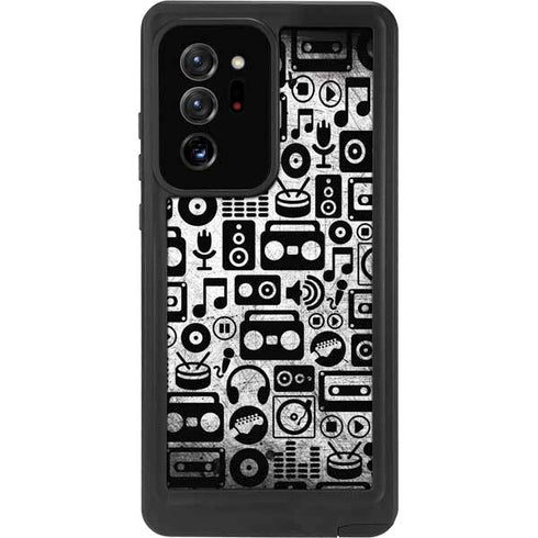 Music Pattern Galaxy Note20 Ultra 5G Waterproof Case