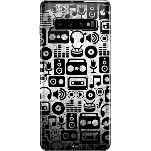 Music Pattern Galaxy S10 Plus Skin