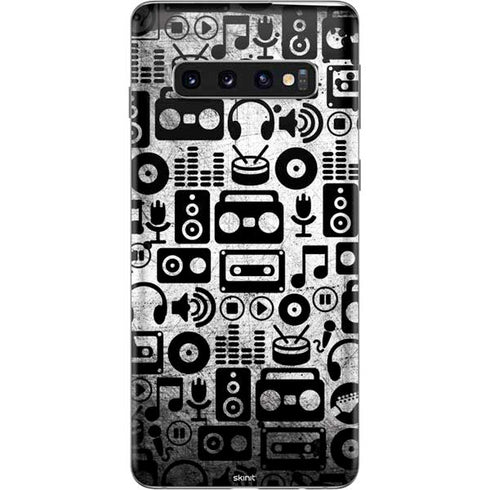 Music Pattern Galaxy S10 Skin