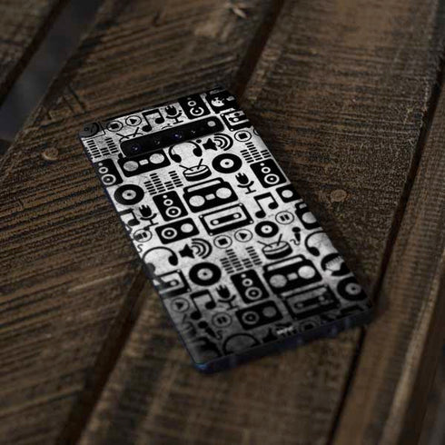 Music Pattern Galaxy S10 Skin